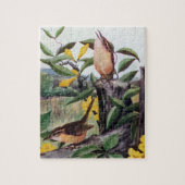 Carolina Wrens en Yellow Jessamine Legpuzzel (Verticaal)