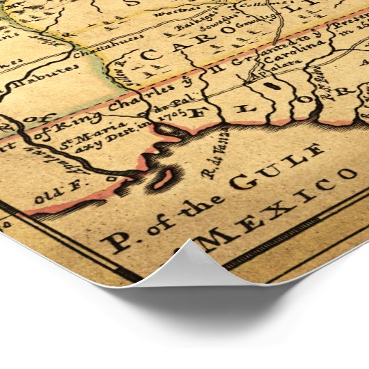 CarolinaPanoramic Map Poster (Hoek)