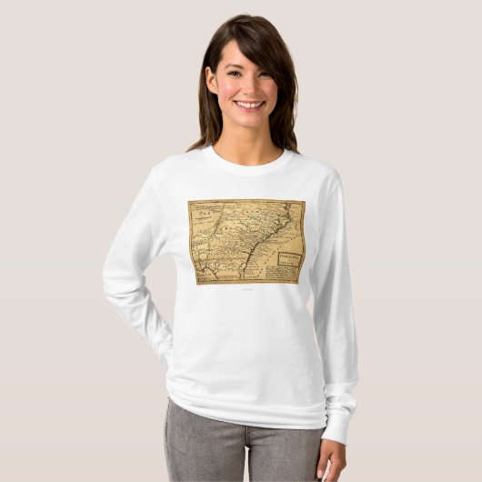 CarolinaPanoramic Map T-shirt (Voorkant volledig)