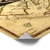 Carolinas met het noorden naar de RightPanoramic M Poster (Hoek)