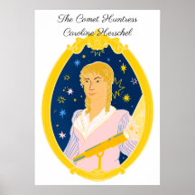 Caroline Herschel Het Comet Huntress Poster