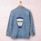Caroline Islands Carolines Tribal Face Mask Denim Jacket (Hangar)