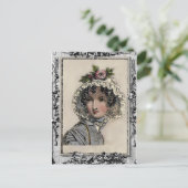 Caroline, Jane Austen geïnspireerd, boekliefhebber Briefkaart (Staand voorkant)