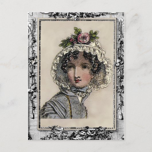 Caroline, Jane Austen geïnspireerd, boekliefhebber Briefkaart (Voorkant)