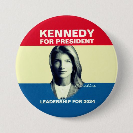 Caroline Kennedy 2024 Ronde Button 7,6 Cm (Voorkant)