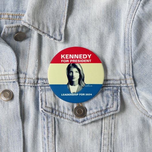 Caroline Kennedy 2024 Ronde Button 7,6 Cm (In situ)