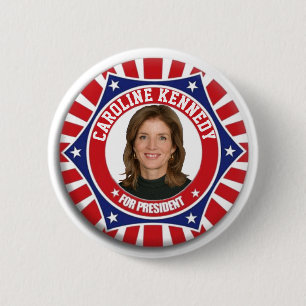 Caroline Kennedy voor President 2002 Ronde Button 5,7 Cm