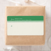 Caroline Mailing Label, groen Etiket (Insitu)