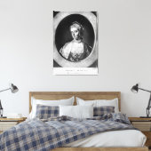 Caroline Matilda, koningin Denemarken en Noorwegen Canvas Afdruk (Insitu (Slaapkamer))