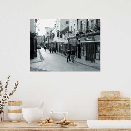 Caroline Street Cardiff Poster (Keuken)