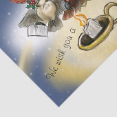 Caroling Birds Kerstmis Tissuepapier (Detail)