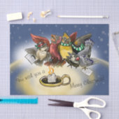 Caroling Birds Kerstmis Tissuepapier (Craft)