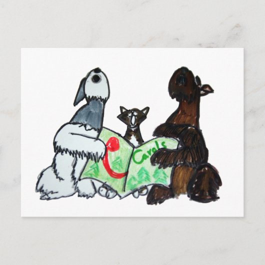 Caroling Briefkaart (Voorkant)