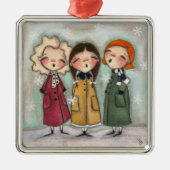 Caroling, Caroling - Premium Square Ornament (Voorkant)