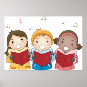 Caroling Children Poster (Voorkant)