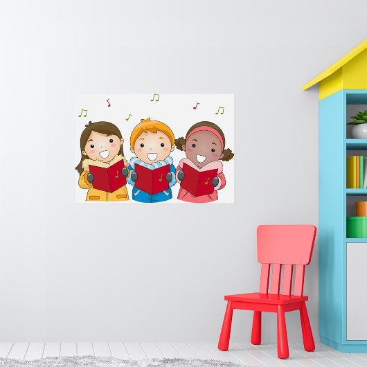 Caroling Children Poster