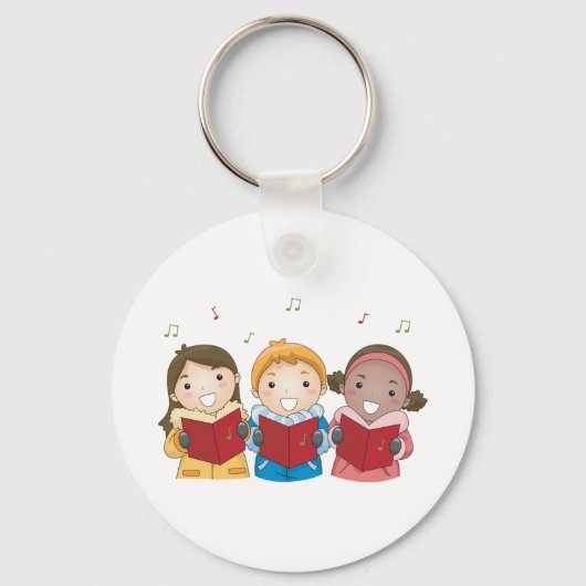 Caroling Children Sleutelhanger (Achterkant)