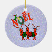 Caroling Crawfish met Alligator Ornament (Achterkant)