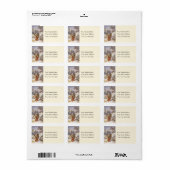 Caroling Dogs  adreslabel Etiket (Full Sheet)