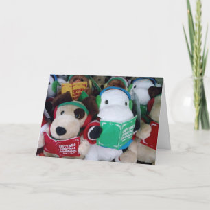 ***CAROLING DOGS*** SING MERRY CHRISTMAS FEESTDAGEN KAART