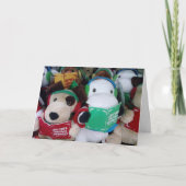 ***CAROLING DOGS*** SING MERRY CHRISTMAS FEESTDAGEN KAART (Voorkant)