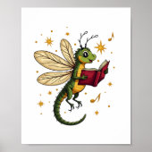 Caroling Dragonfly Poster (Voorkant)