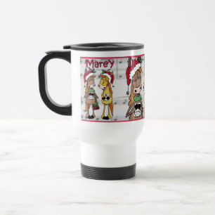 Caroling Horses- 'Mare'y Christmas Reisbeker