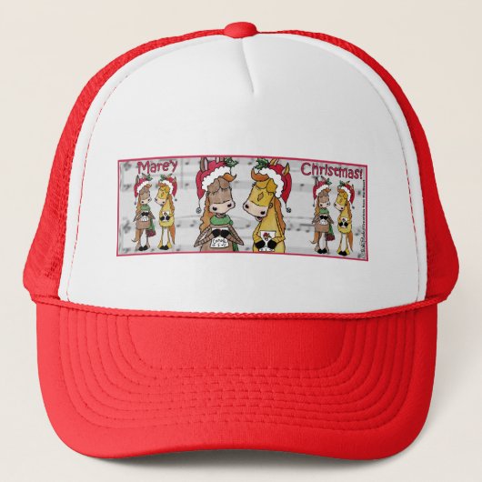 Caroling Horses- 'Mare'y Christmas Trucker Pet (Voorkant)
