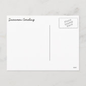 Caroling Kerstsnowmen Feestdagenkaart (Achterkant)