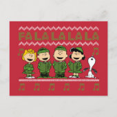 Caroling KerstSweater Graphic Briefkaart (Voorkant)