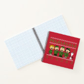 Caroling KerstSweater Graphic Notitieboek (Binnen)