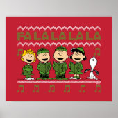 Caroling KerstSweater Graphic Poster (Voorkant)