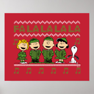 Caroling KerstSweater Graphic Poster