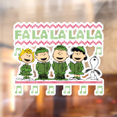 Caroling KerstSweater Graphic Raamsticker (Vel 2)