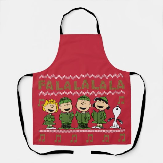 Caroling KerstSweater Graphic Schort (Voorkant)