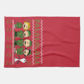 Caroling KerstSweater Graphic Theedoek (Horizontaal)