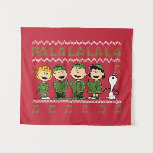 Caroling KerstSweater Graphic Wandkleed (Voorkant (horizontaal))