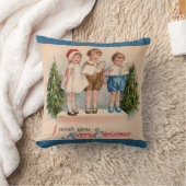 Caroling Kinder kerst Kussen (Deken)