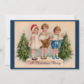 Caroling Kinder kerstfeestuitnodiging Kaart (Voorkant)