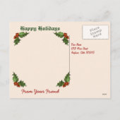 Caroling Kinder Victoriaans  Briefkaart (Achterkant)