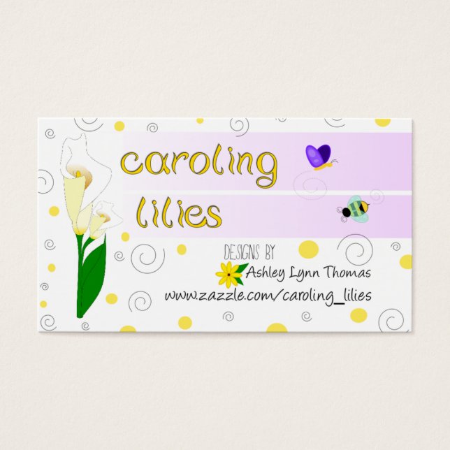 Caroling Lilies Kaart (Voorkant)