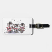 Caroling met Mic, Mac & Moe Bagagelabel (Voorkant horizontaal)