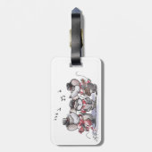 Caroling met Mic, Mac & Moe Bagagelabel (Achterkant verticaal)