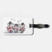 Caroling met Mic, Mac & Moe Bagagelabel (Achterkant horizontaal)