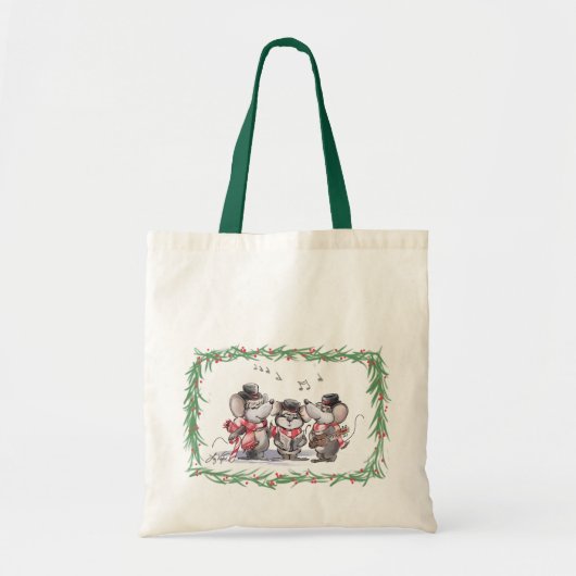 Caroling met Mic, Mac & Moe Canvas tas (Voorkant)