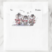 Caroling met Mic, Mac & Moe Gift Label Stickers (Tas)