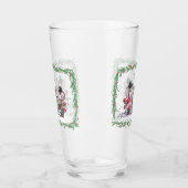 Caroling met Mic, Mac & Moe Glass Cup Glas (Links)