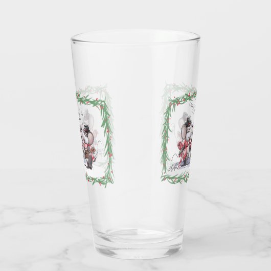 Caroling met Mic, Mac & Moe Glass Cup Glas (Rechts)