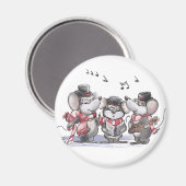 Caroling met Mic, Mac & Moe Magnet (Voorkant / Achterkant)