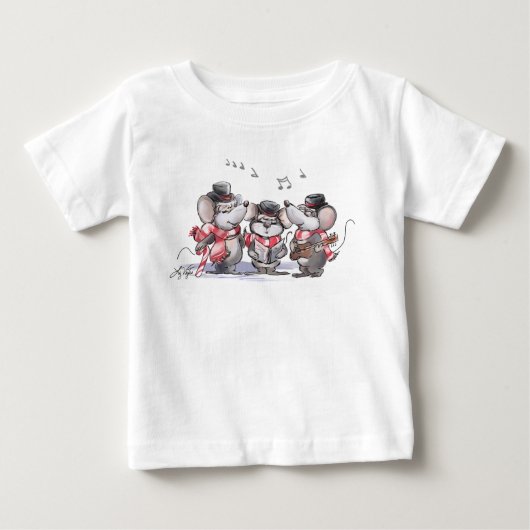 Caroling Mic, Mac & Moe Toddler Shirt (Voorkant)